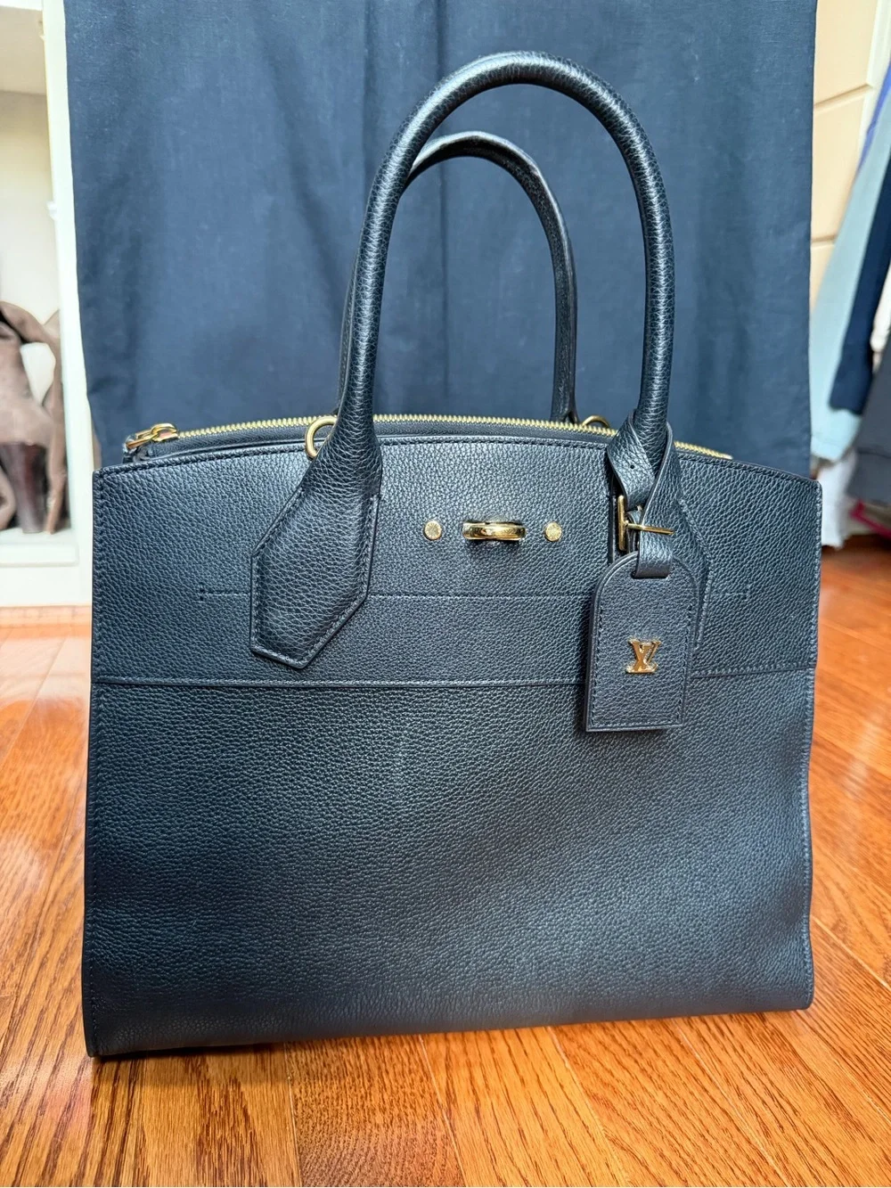 Louis Vuitton City Steamer MM with Gold Hardware and Strap